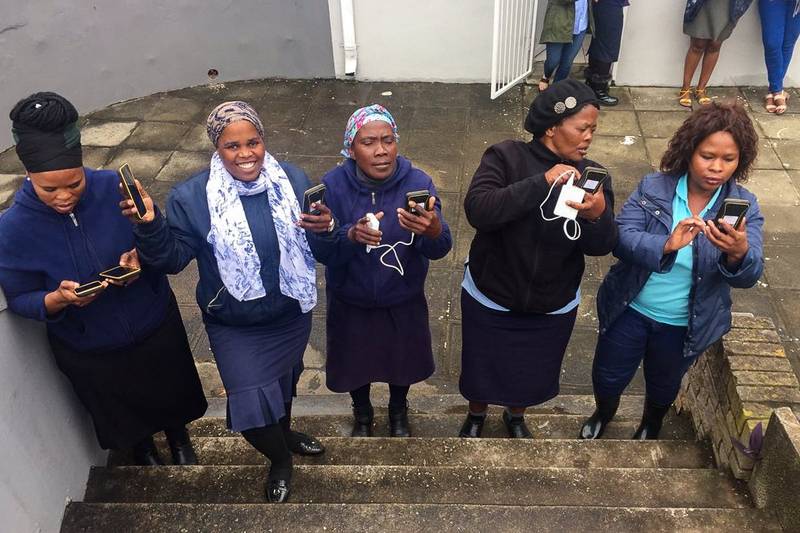 Community health workers using CommCare in South Africa